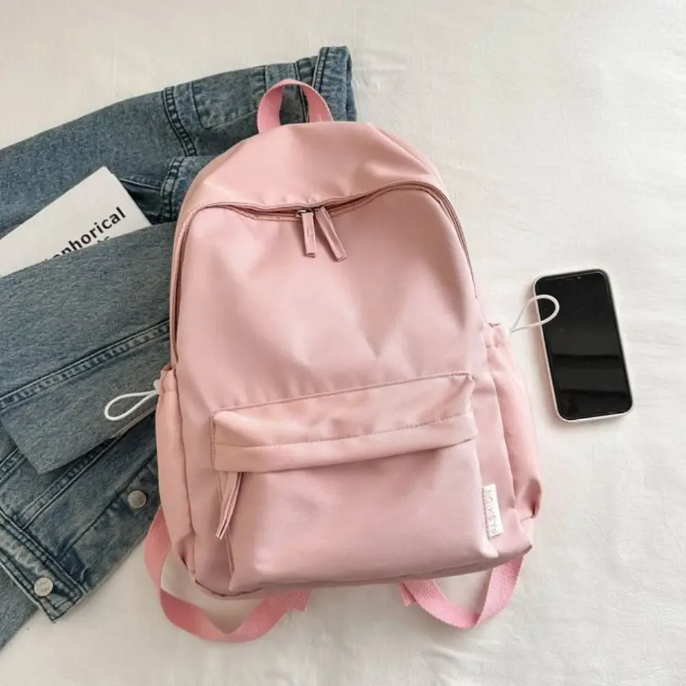 sac à dos créatif de petite taille, couleur unie, style coréen, sac à main, sac à bandoulière pour étudiant, sac à dos décontracté de couleur unie, sac de voyage