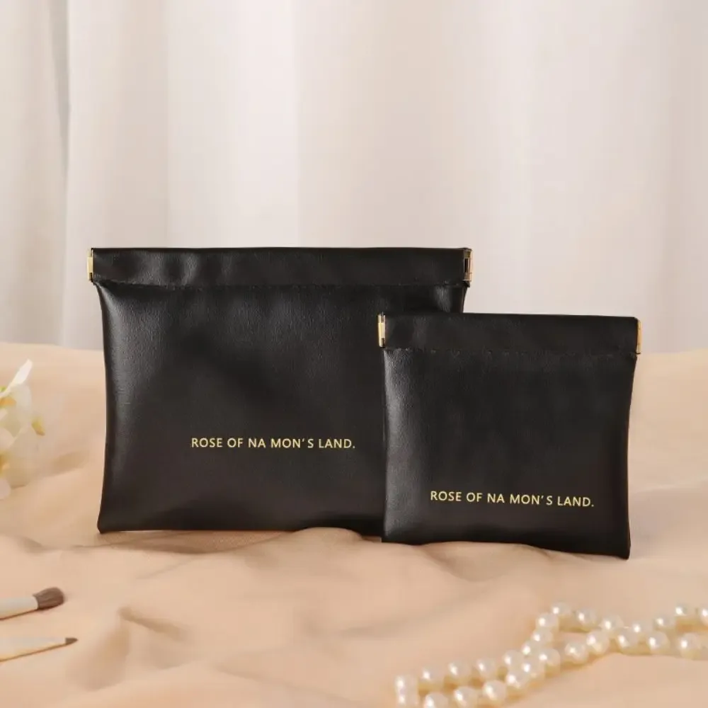 sac à main de voyage en pu pour femmes et filles, mini trousse de maquillage, rouge à lèvres, bijoux cosmétiques, évaluateurs portables, mode simple