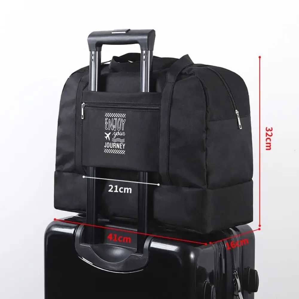 sac de voyage de grande capacité pour femmes, sac à main portable léger pour fitness, yoga, humide et sec, large bandoulière, fourre-tout d'extérieur, nouvelle collection