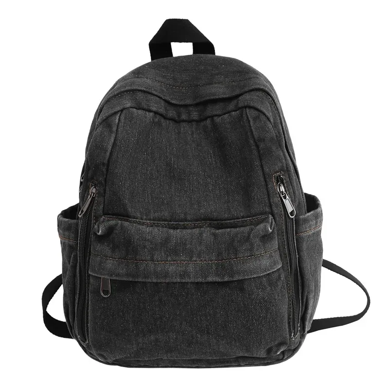 sac à dos en denim de grande capacité pour garçons et filles, sac à dos de voyage personnalisé, sac à dos personnalisé avec tous les noms, nom brodé, 03