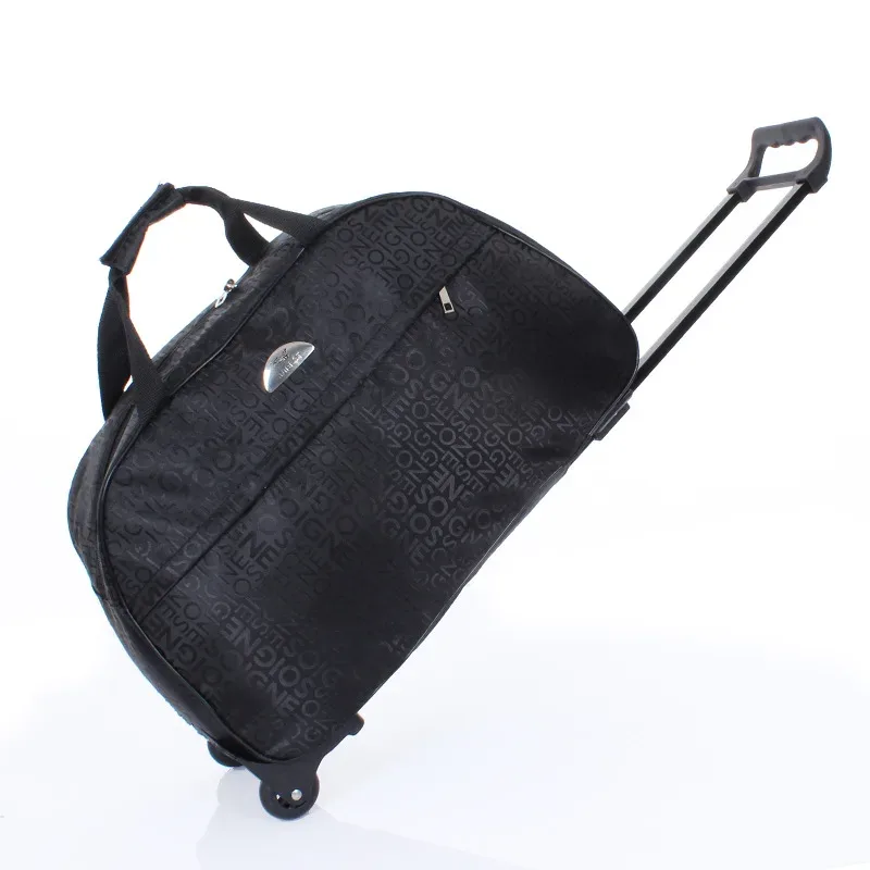sacs à roulettes de voyage de grande capacité pour femmes et hommes, sac à roulettes oxford, valise à bagages roulante étanche, sac de voyage avec roulettes