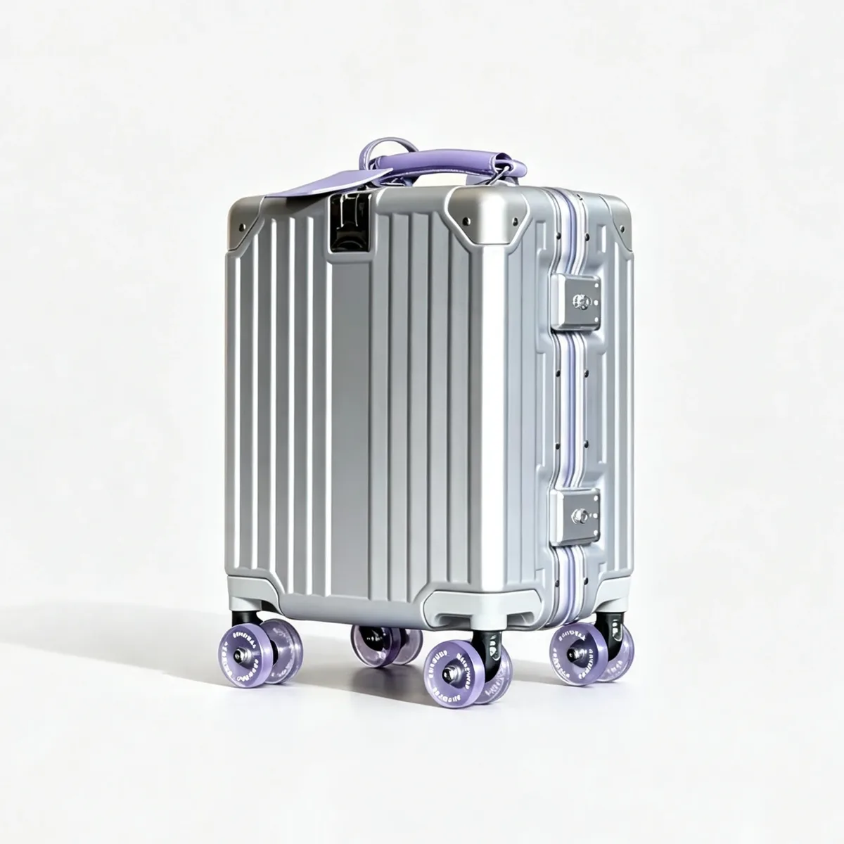 valise de voyage miniature à roulettes de 14 pouces, bagage cabine avec serrure tsa, cadre en aluminium, roues pivotantes, sac pour enfant