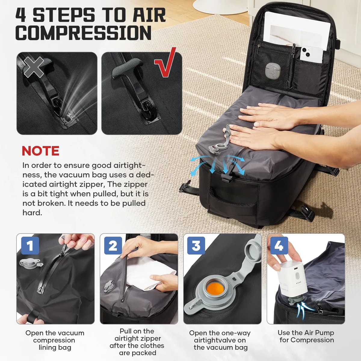 sac de rangement sous vide, sac à dos ryanair 40x30x20, sac à dos sous vide, sac à dos de voyage pour bagages à main, sac à dos de travail pour hommes, sac pour ordinateur portable de cabine