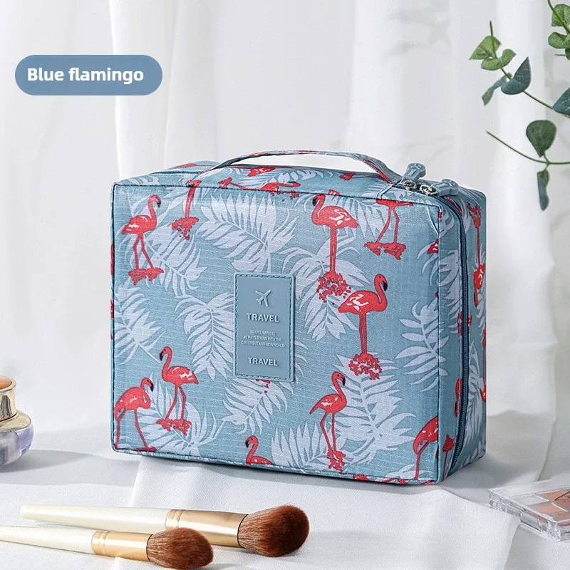 grande trousse de toilette pour femmes, sac de voyage imperméable pour cosmétiques, organiseur de maquillage avec ouverture facile, étui de rangement beauté