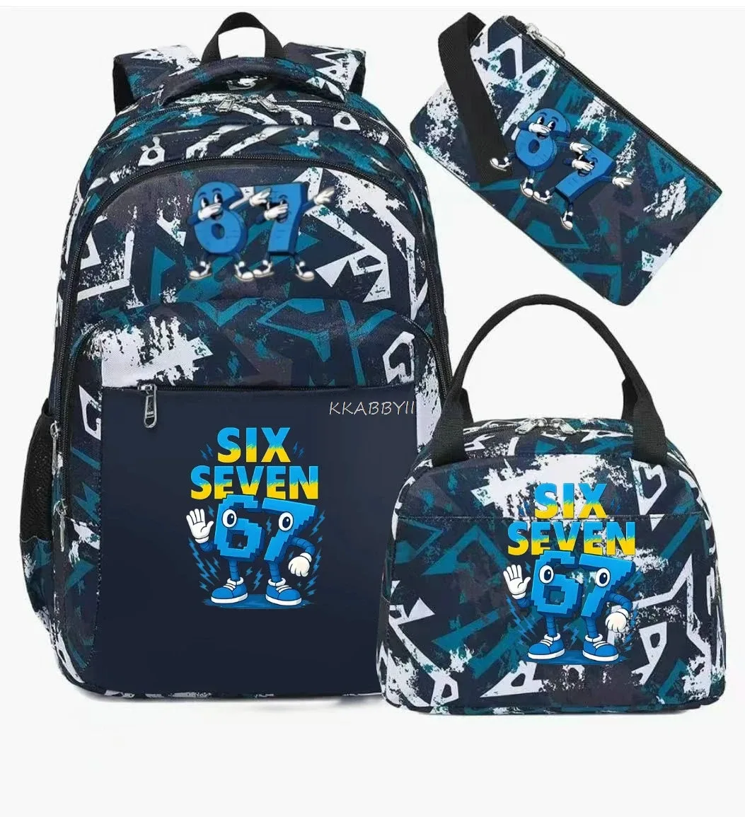 sac à dos steal a brainrot avec sac à lunch pour adolescents et étudiants, ensemble de voyage décontracté et confortable
