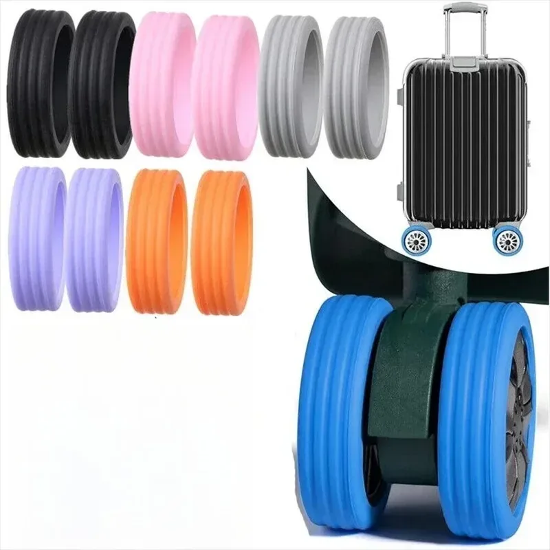 protection roue silicone silencieuse bagage multicouleur haute qualité installation facile durabilité élégance sécurité voyage