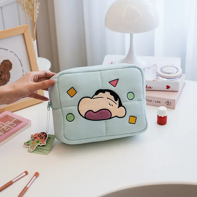 organisateur voyage polyester motifs animaux blanc vert pastel grande capacité rangement cosmétiques maquillage sac transport