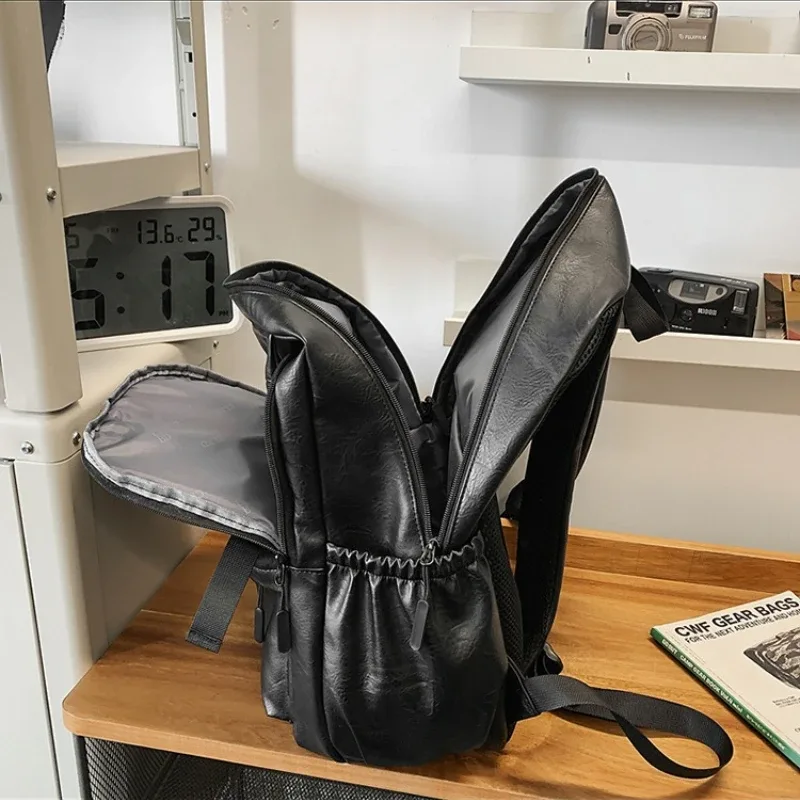 sac à dos de mode 2026 pour hommes, sac à dos de luxe en cuir pour hommes, grande capacité, imperméable, pour voyage, décontracté, sacoche d'ordinateur portable professionnelle