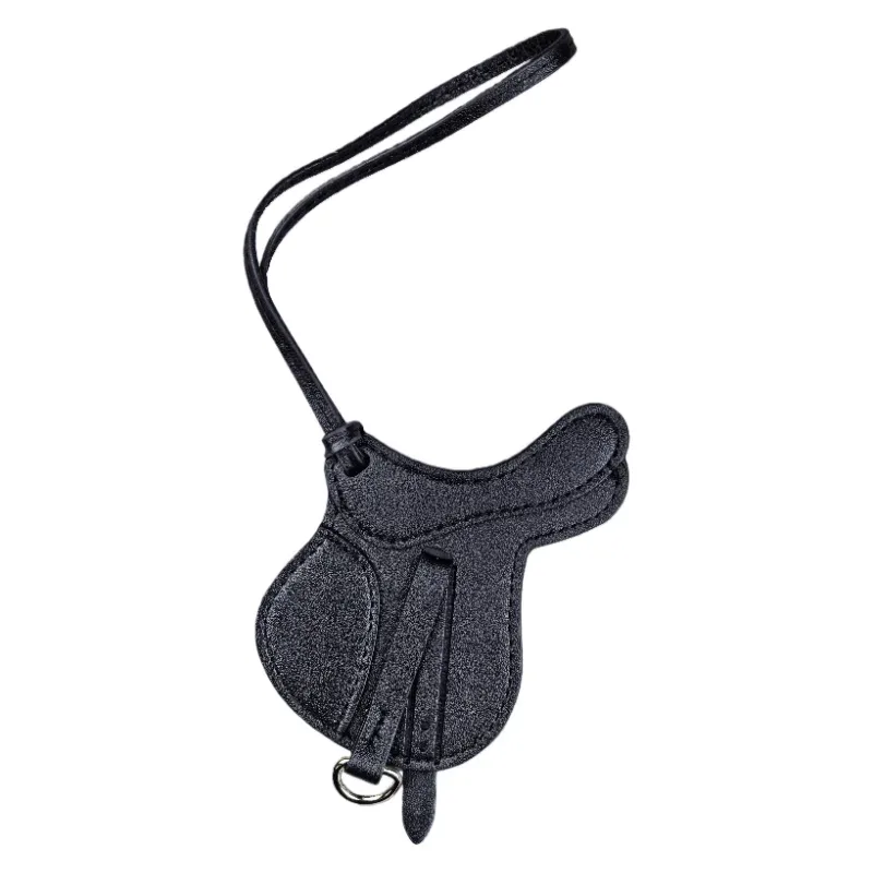pochette selle cheval cuir marron clair ornementation équestre accessoire voyage style raffiné artisanal unique