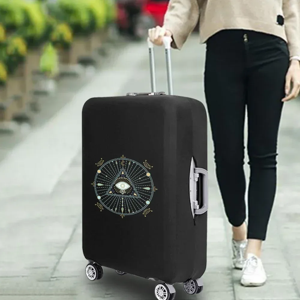 housse de valise essentielle de voyage à la mode, impression drôle pour accessoires de voyage de 18 à 32 pouces, sac de protection pour bagages à roulettes
