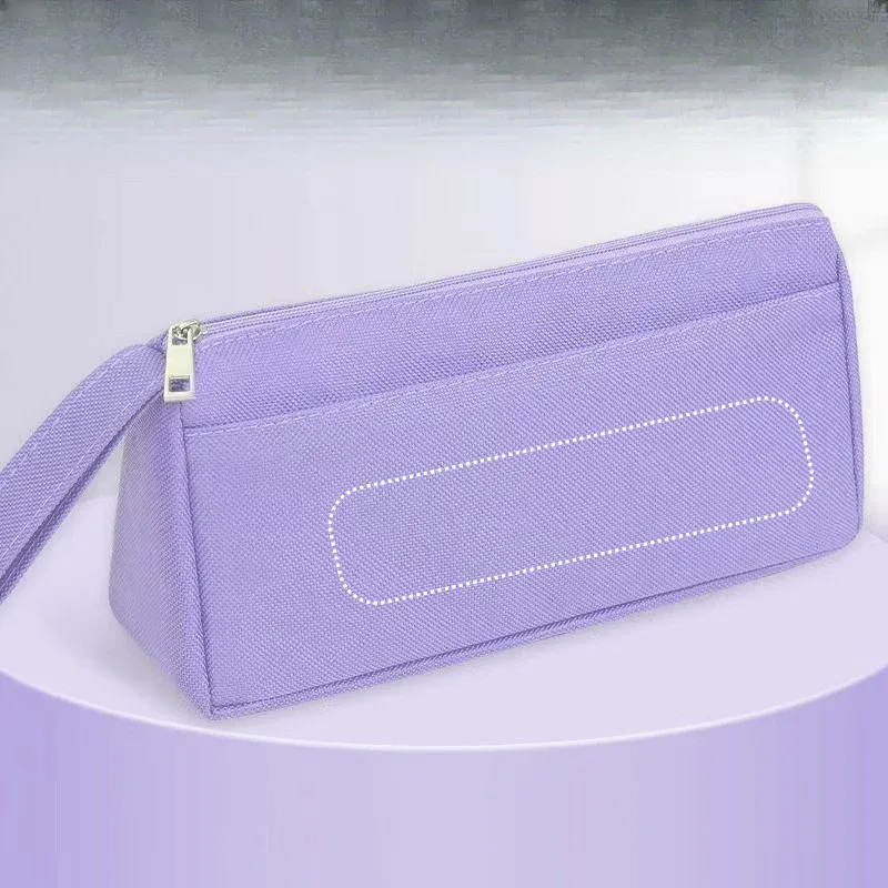sac de rangement multifonctionnel personnalisable avec votre nom, élégant et minimaliste, trousse de maquillage, trousse de toilette, trousse à crayons