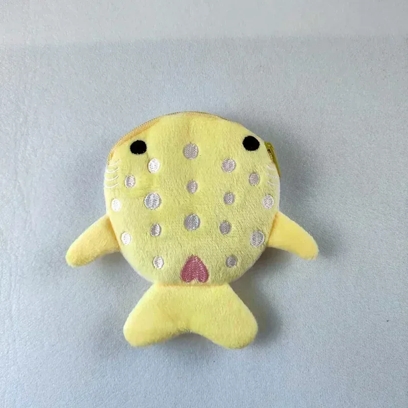 femmes requin argent carte clé écouteur porte-monnaie pour petites choses organisateur pochette fermeture éclair mignon en peluche poisson porte-monnaie sacs