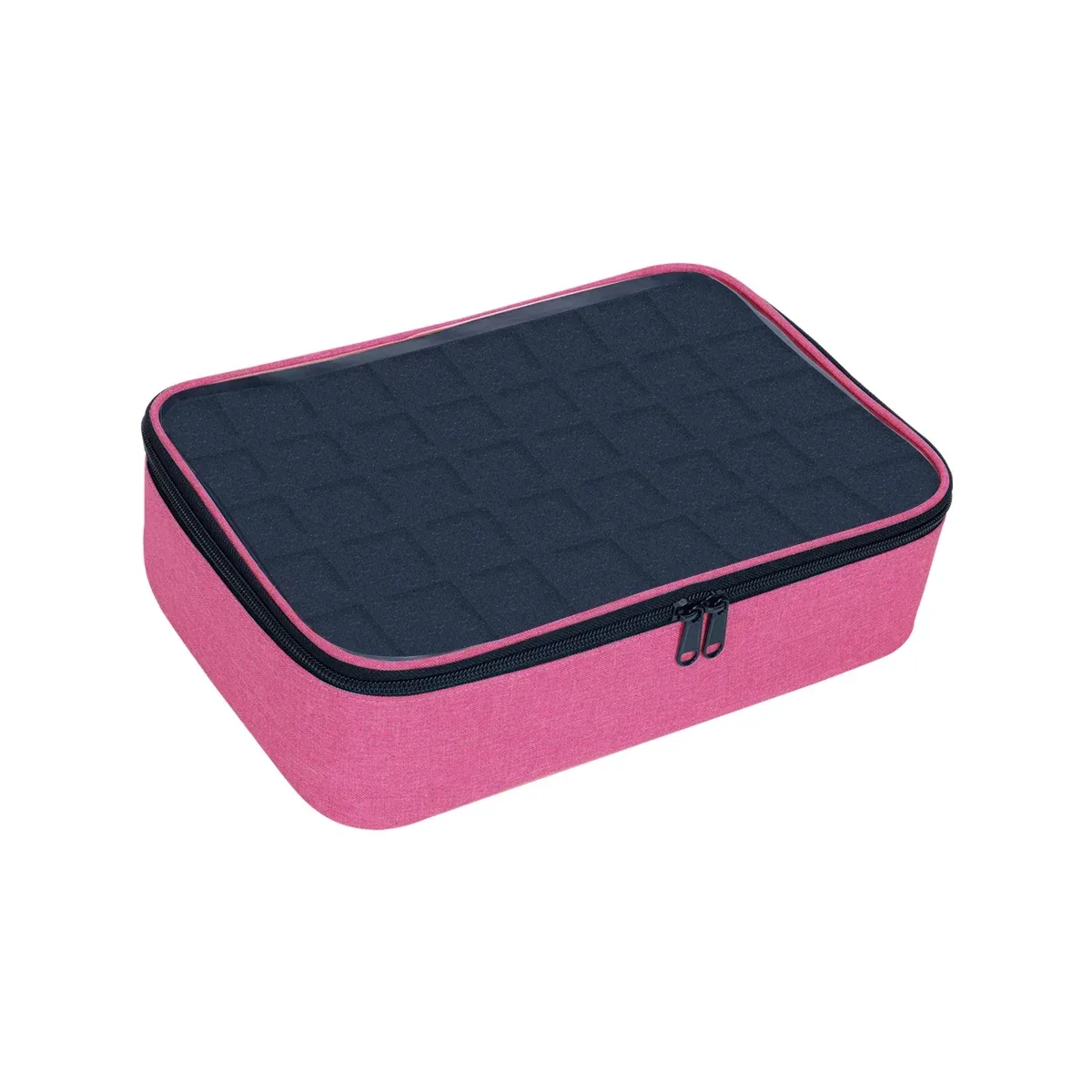sac cosmétique de stockage de vernis à ongles coloré portable de grande capacité 40 bouteilles