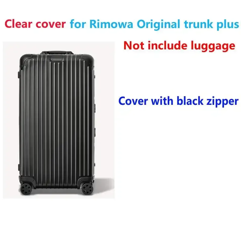 housse de bagage pour rimow original trunk plus avec fermeture éclair, housse transparente, étui de protection anti-poussière, pvc résistant à l'usure 33 pouces