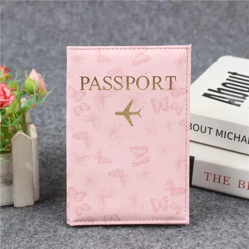 housse de passeport en cuir pu pour hommes et femmes, organiseur, porte-cartes de protection, étui pour documents d'identité, étui de voyage pour passeport international