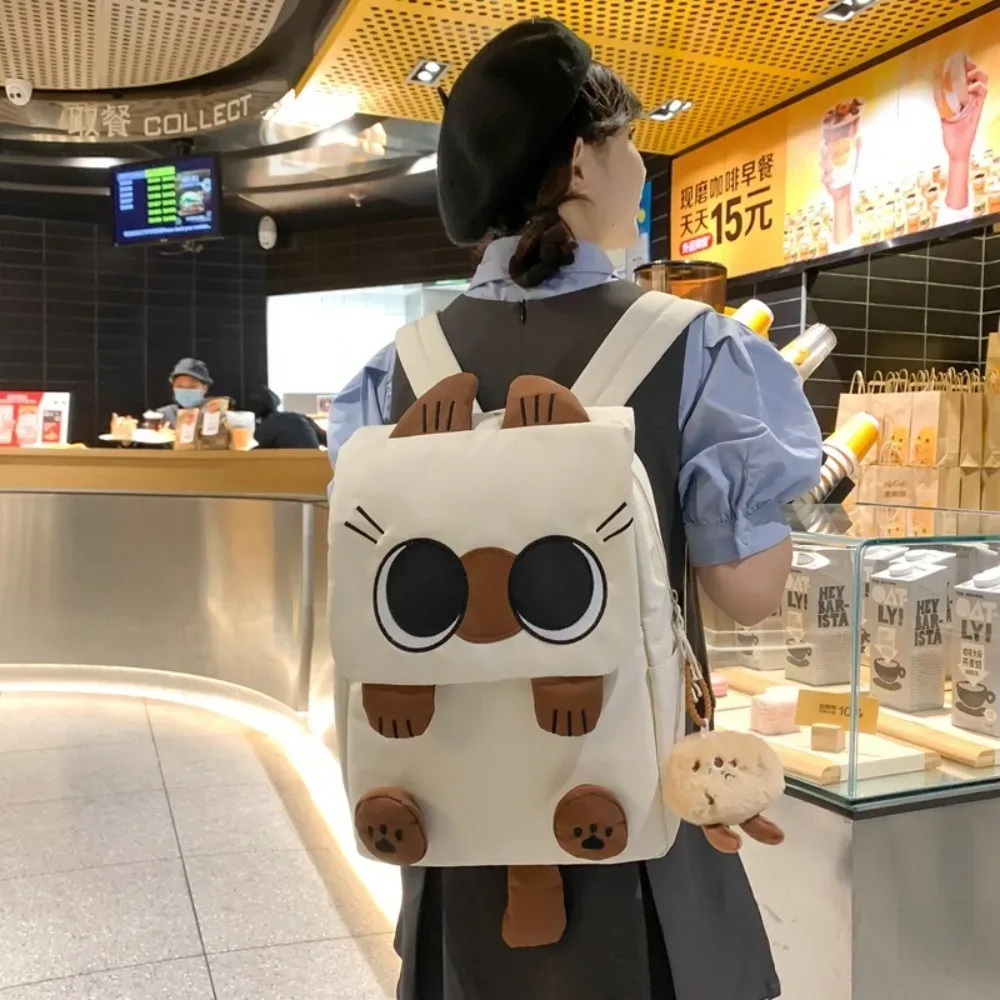 nouveau sac à dos grande capacité imperméable tendance pour enfants, motif chat siamese, idéal pour l'école et les activités quotidiennes en extérieur