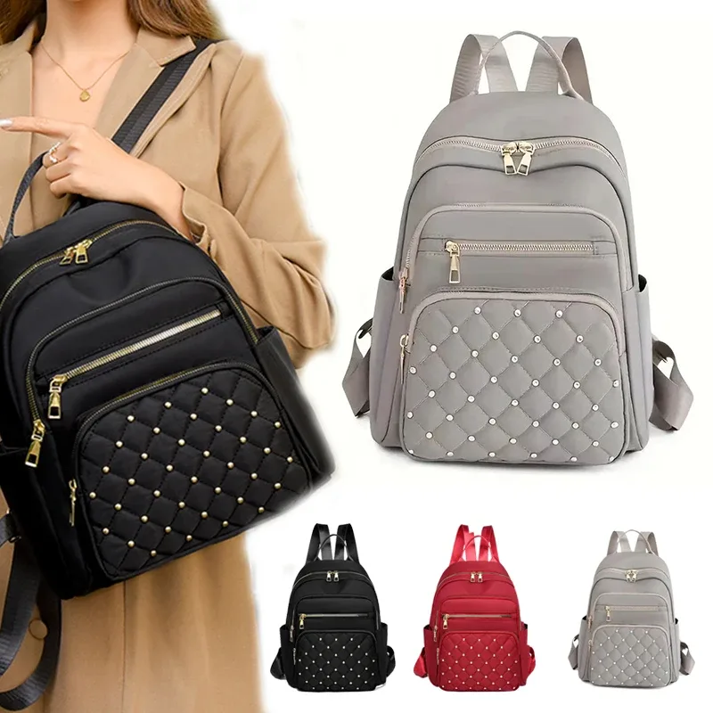 sac à dos de voyage, sac à double bandoulière, sac d'école de voyage tendance, sac multi-usage de grande capacité pour femmes