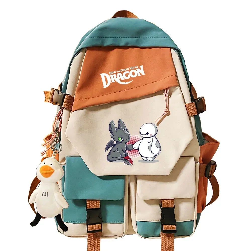 sac à dos pour filles et garçons « comment dresser son dragon », sac à dos pour l'école, sac à dos pour adolescents, femmes, voyage, ordinateur portable, sac à dos pour étudiants, mochila