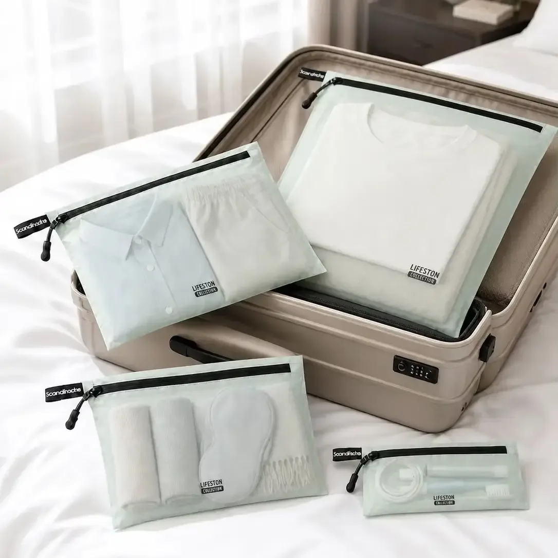 organisateur voyage transparence nylon jaune violet gris blanc bleu doré orange marron beige noir rouge rose kaki vert compression articles