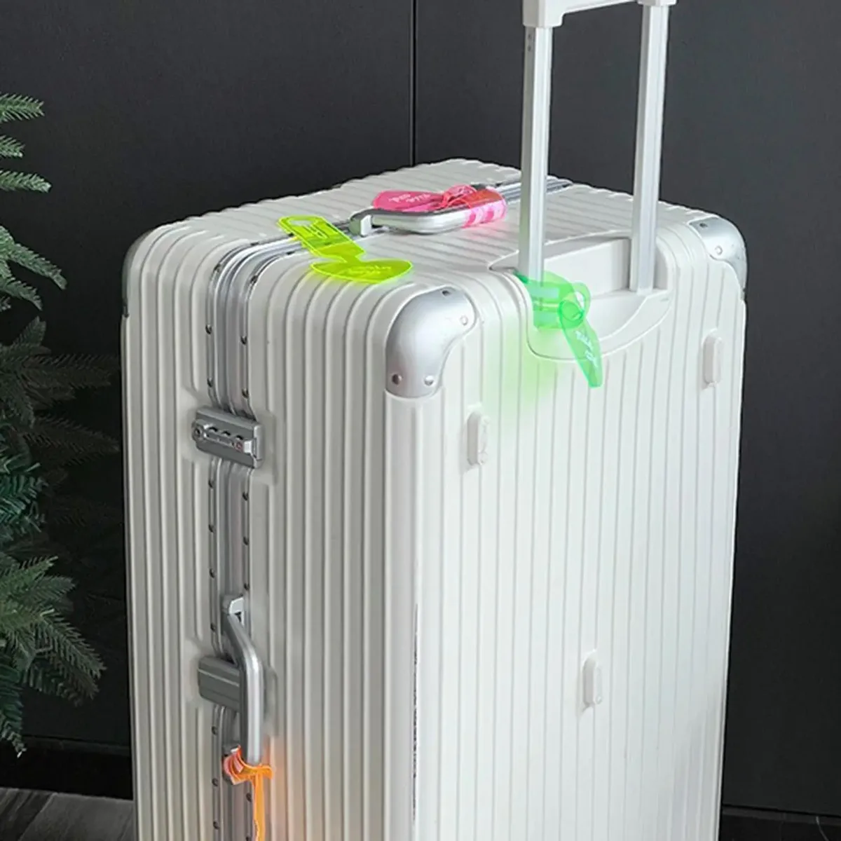 étiquette de bagage structurels ente portable, étiquette de valise en pvc anti-perte, étiquette de bagage colorée de voyage