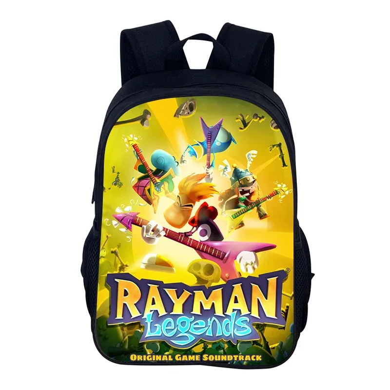 jeux de dessin animé rayman legends 2 pièces ensemble sac à dos cartable garçons filles camping sac à dos trousse à crayons sac à crayons boîte à crayons
