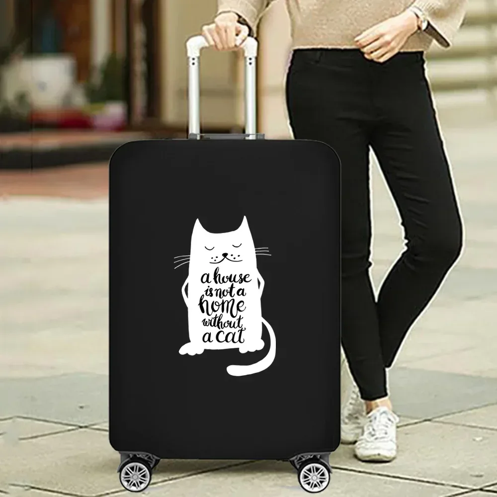 housse de valise essentielle de voyage à la mode, impression drôle pour accessoires de voyage de 18 à 32 pouces, sac de protection pour bagages à roulettes