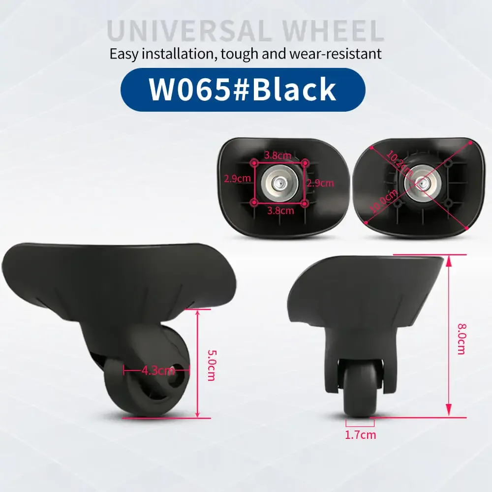 roue universelle silencieuse hongsheng pour valise, accessoires de remplacement et réparation de roues de valise à roulettes avec serrure à combinaison