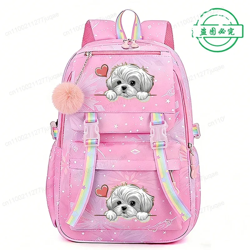 sac à dos amusant pour enfants, motif chien anime, pour filles et garçons, sacs d'école décontractés, sac à dos de voyage, cadeau