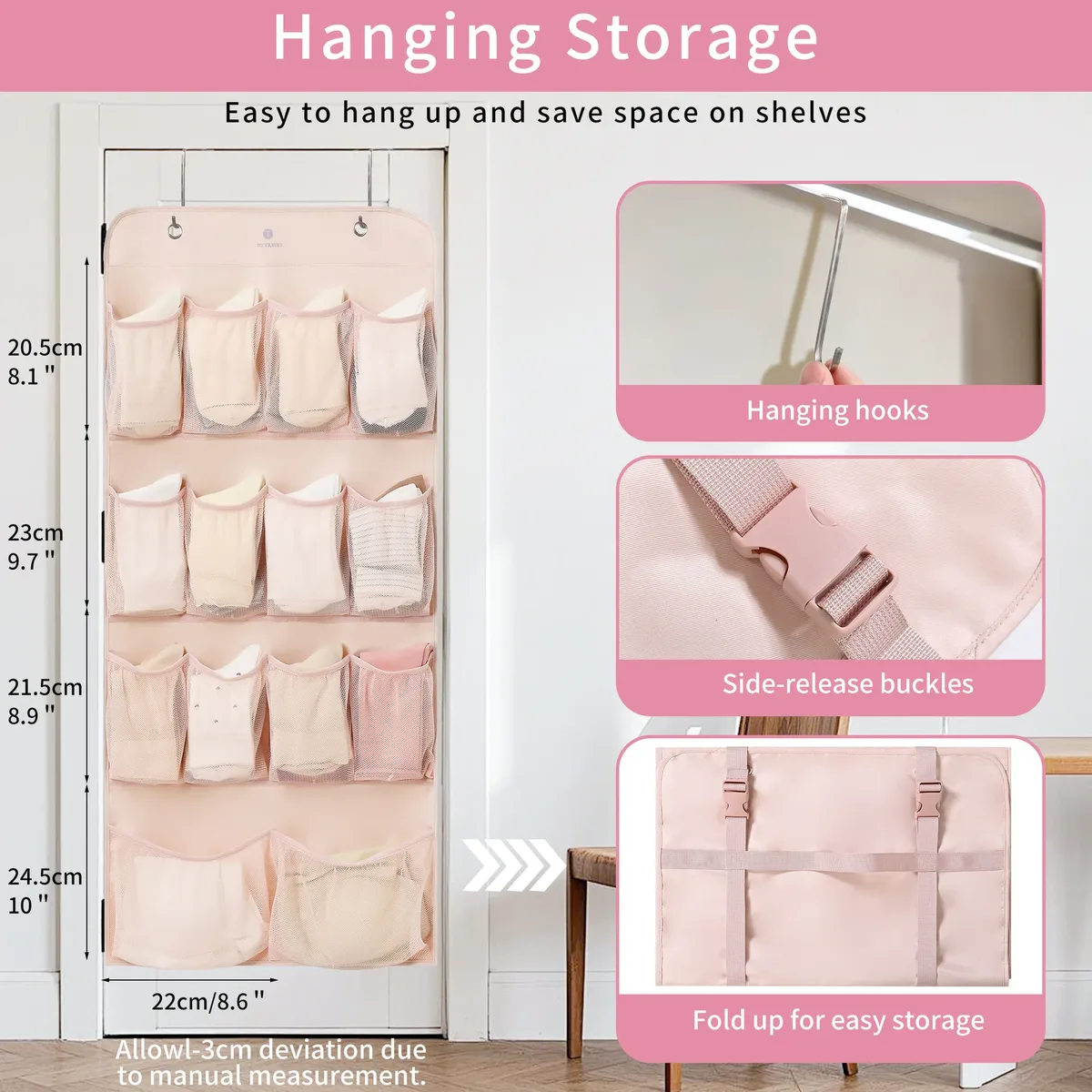 sac de compression de voyage, organisateur de bagages pour voyages d'affaires, sac de séparation pour sous-vêtements et vêtements, style moderne et simple