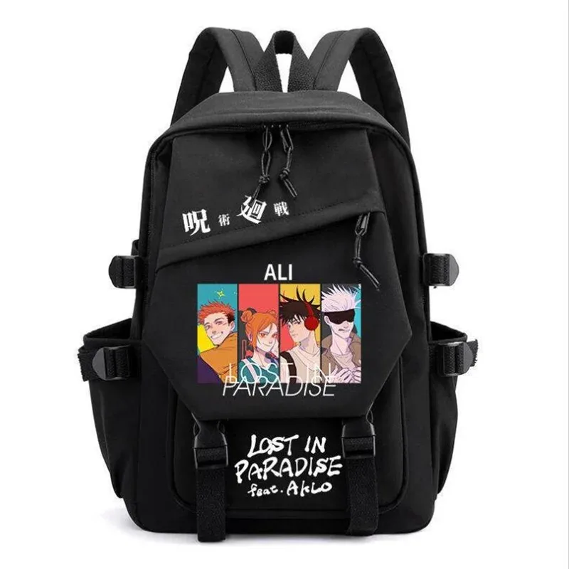 sac à dos anime jujutsu kaimmense pour hommes et femmes, cartable pour adolescents, sacs pour ordinateur portable gojo satoru, cartable d'extérieur à la mode