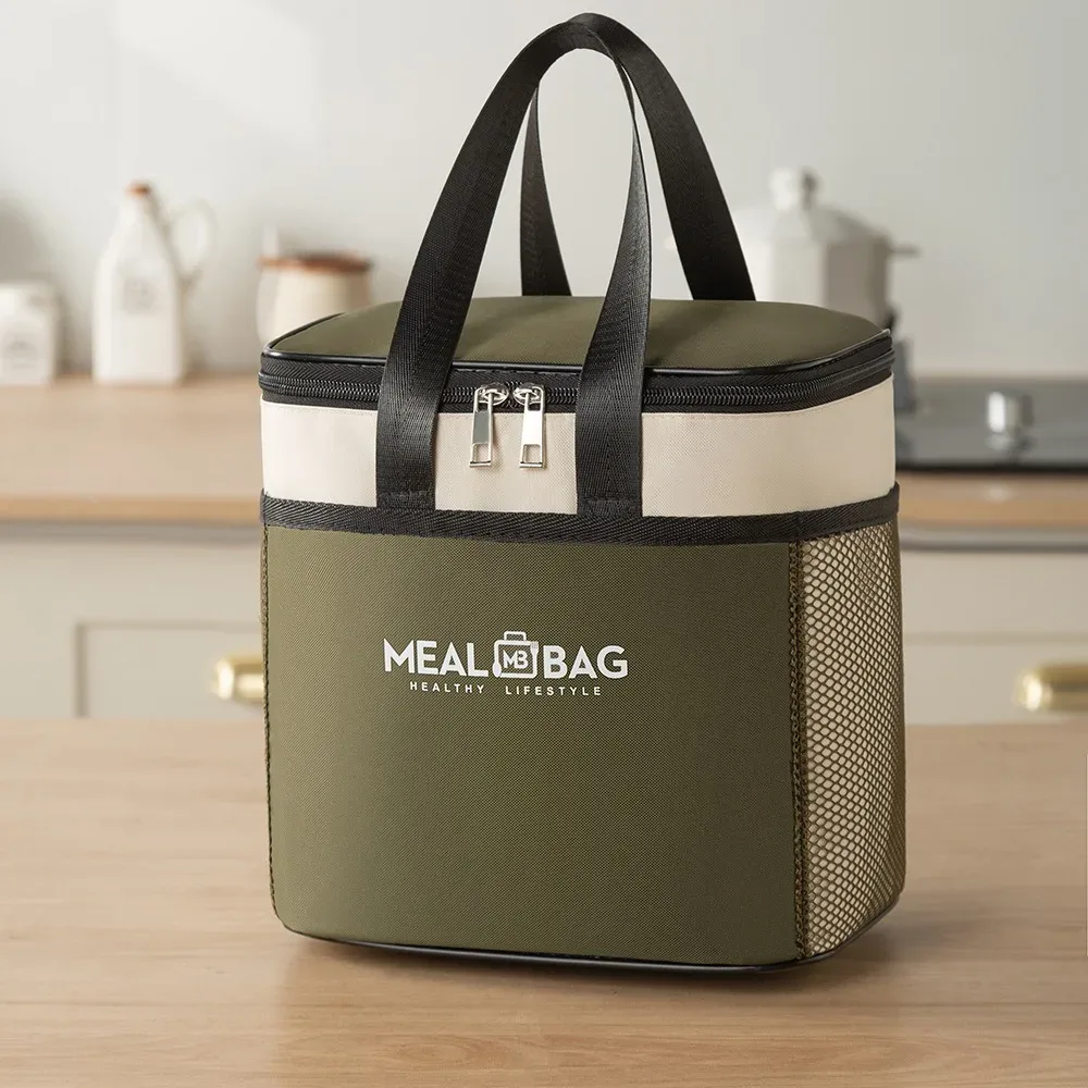 nouvelle sacoche isotherme en aluminium pour boîte à lunch, sac de rangement en tissu oxford épaissi, sac isotherme pour pique-nique