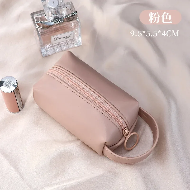 nouveau mini trousse de maquillage pour sac à main, trousse à cosmétiques en pu, trousse de toilette, trousse de lavage de voyage, rouge à lèvres, pochette à cosmétiques, organisateur de voyage