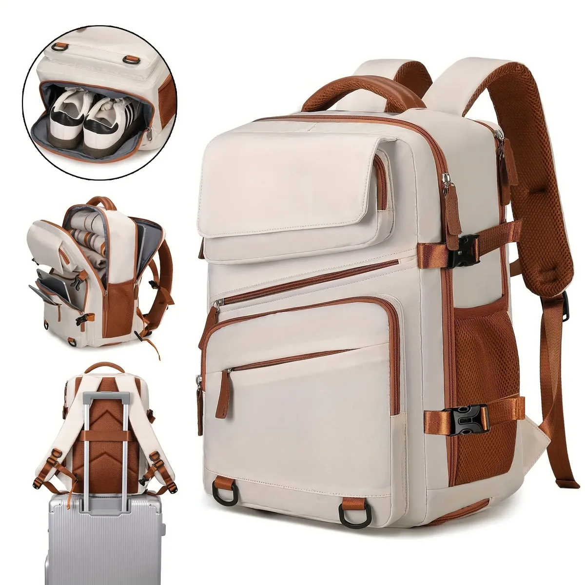 sac à dos d'affaires pour hommes et femmes, sac à dos extensible de grande capacité, sac à dos pour ordinateur, sac à dos, sac de voyage
