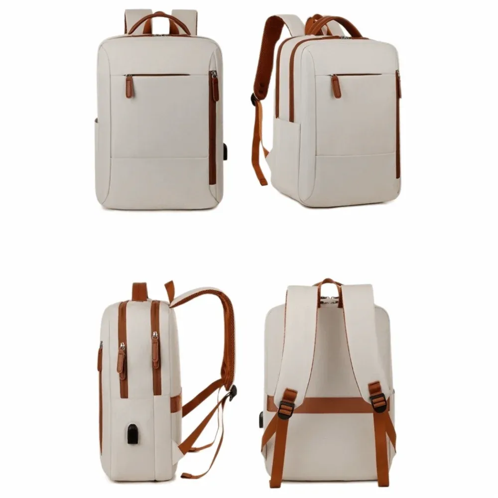 Sac à dos Oxford pour ordinateur portable, résistant à l'usure, multi-couches, sac d'école pour étudiants, grande capacité avec sangle de bagage, sac à dos d'affaires, voyage