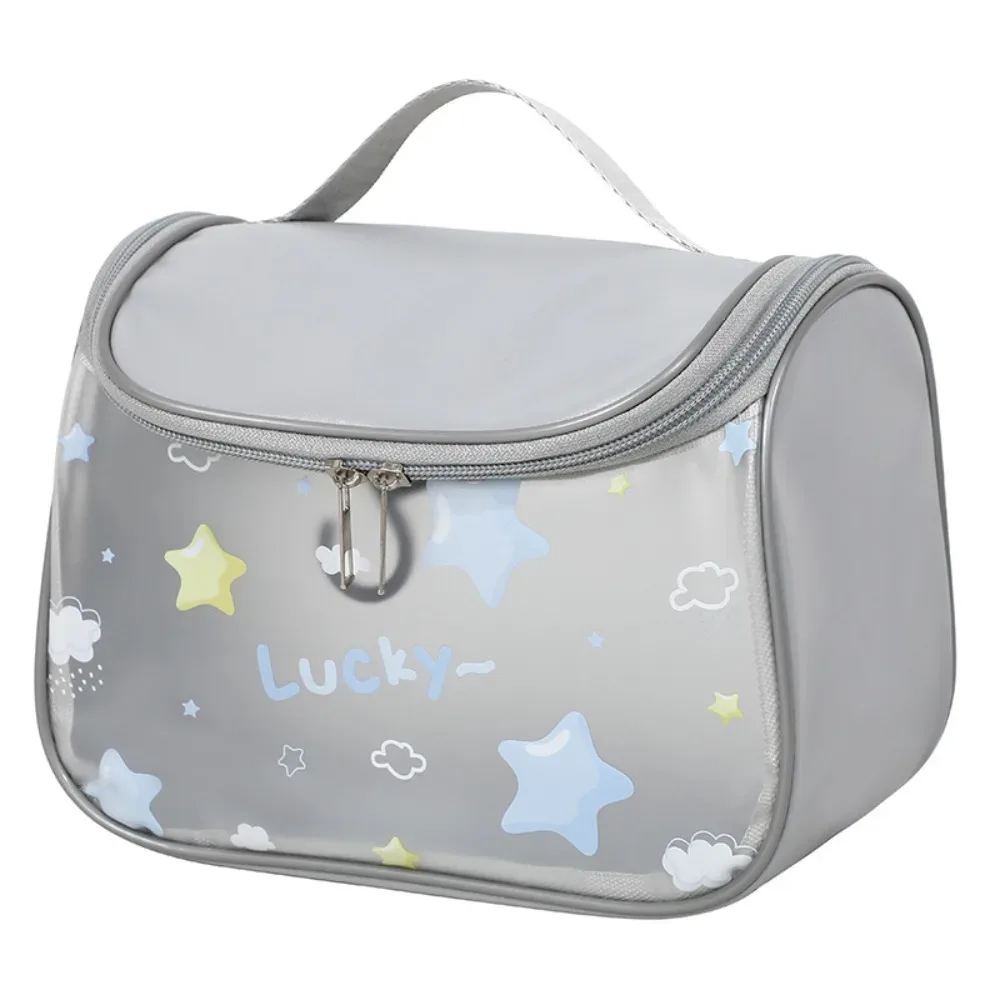 nouvelle mode crochet sac cosmétique grand voyage trousse de toilette transparent étanche organisant cosmétiques