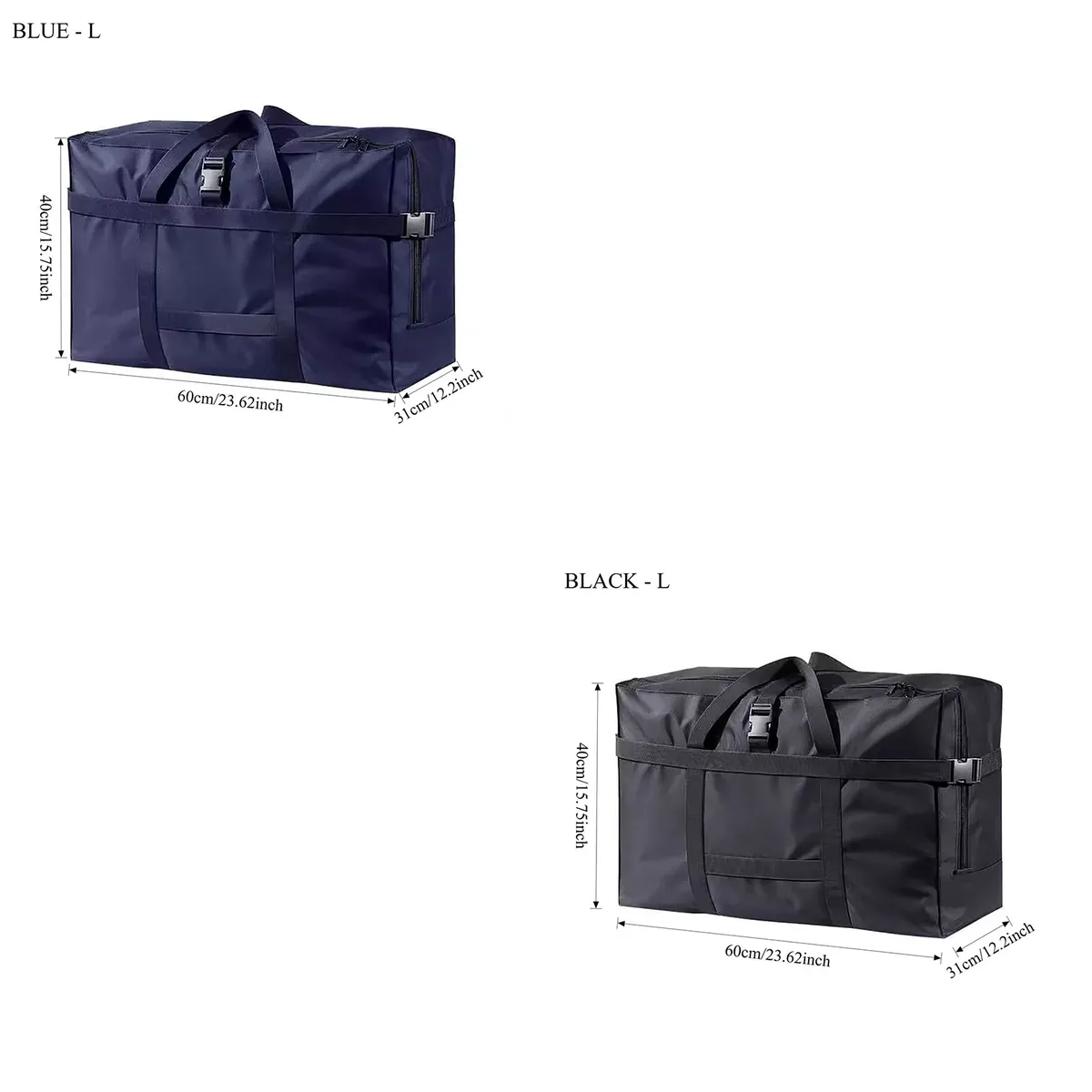 grand sac de voyage pliable et imperméable, sac à main durable, design peu encombrant pour valise à roulettes
