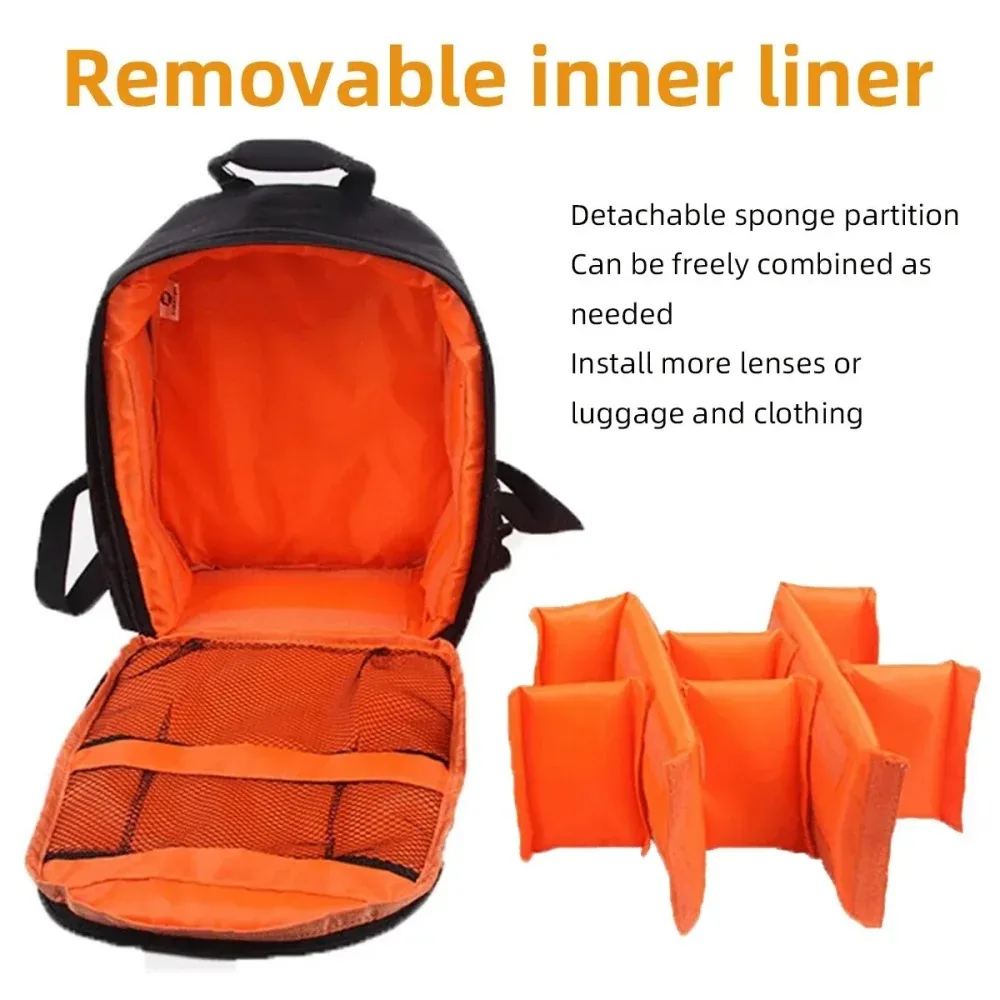 sac à dos pour appareil photo numérique dslr, résistant à l'usure, étanche, multifonctionnel, respirant, pour photographie, boîte