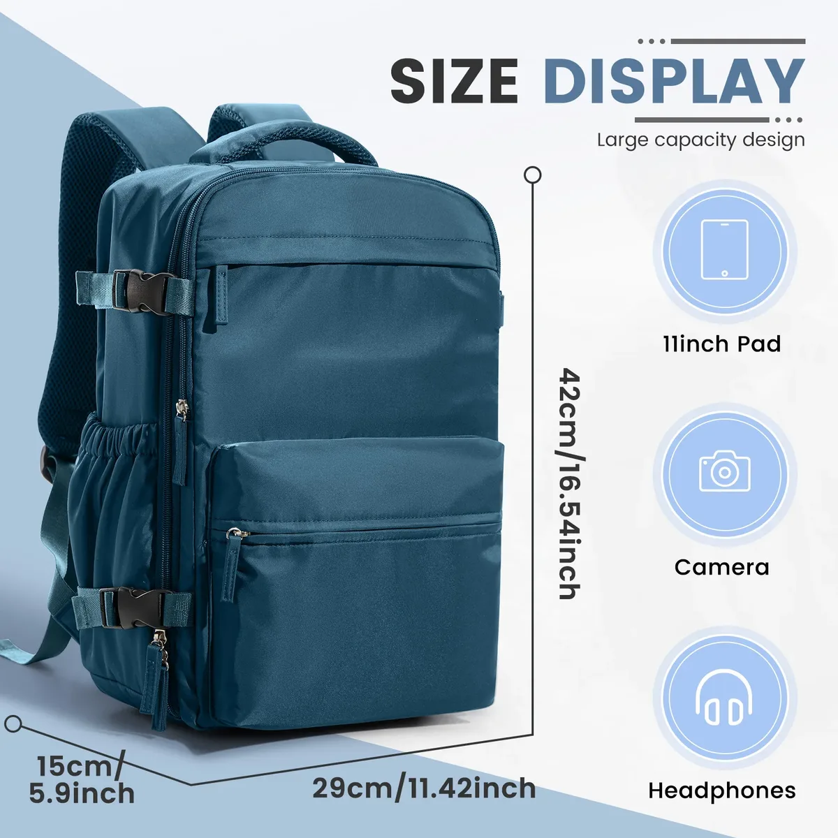 sac de cabine ryanair 40x30x20, sac à dos de compression sous vide pour homme, bagage à main, sac à dos pour ordinateur portable, sac de rangement sous vide pour vêtements 42x29x15