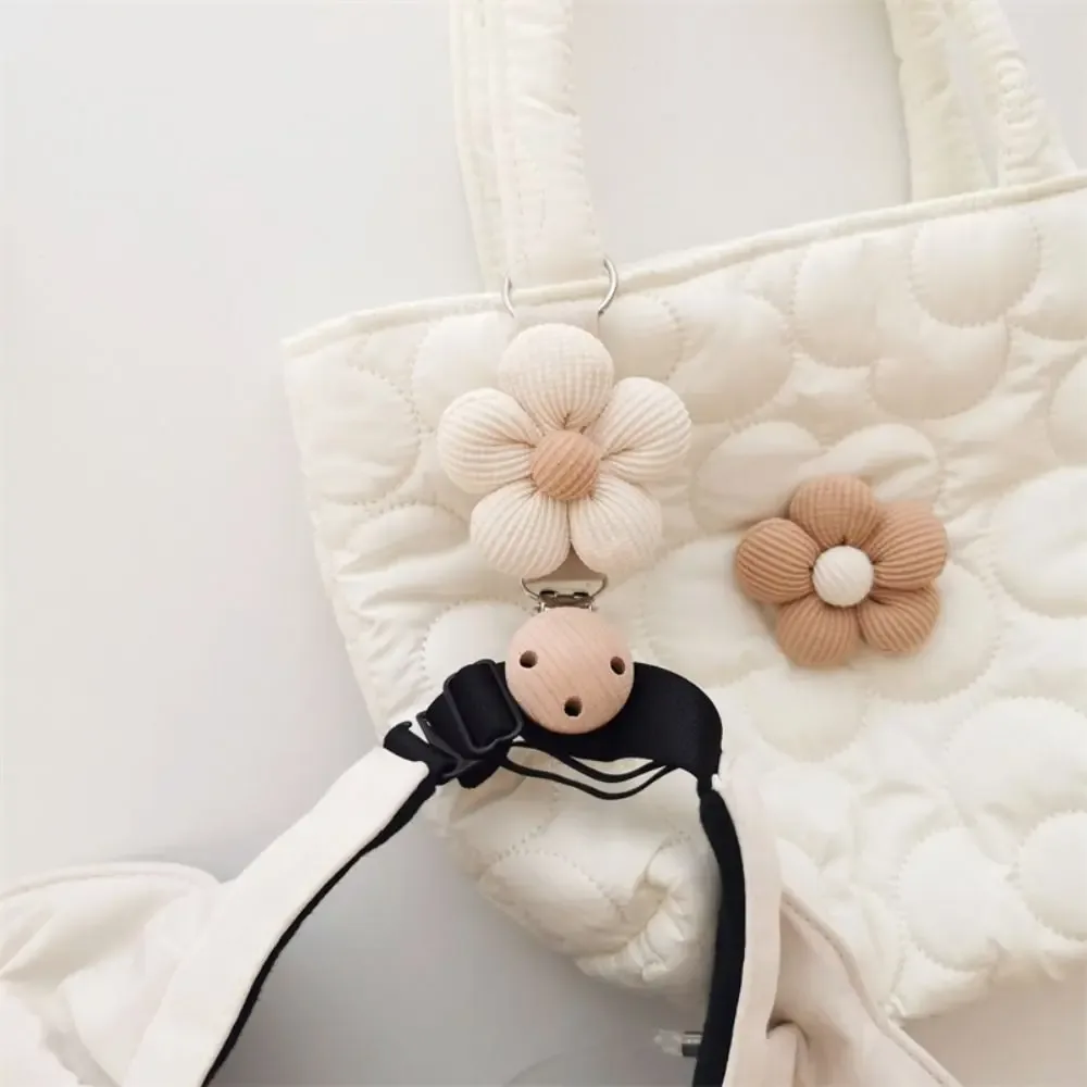 clip de chapeau à fleurs en coton anti-perte, clip en bois suspendu sur le sac, porte-chapeau de voyage, organisateur gadget por