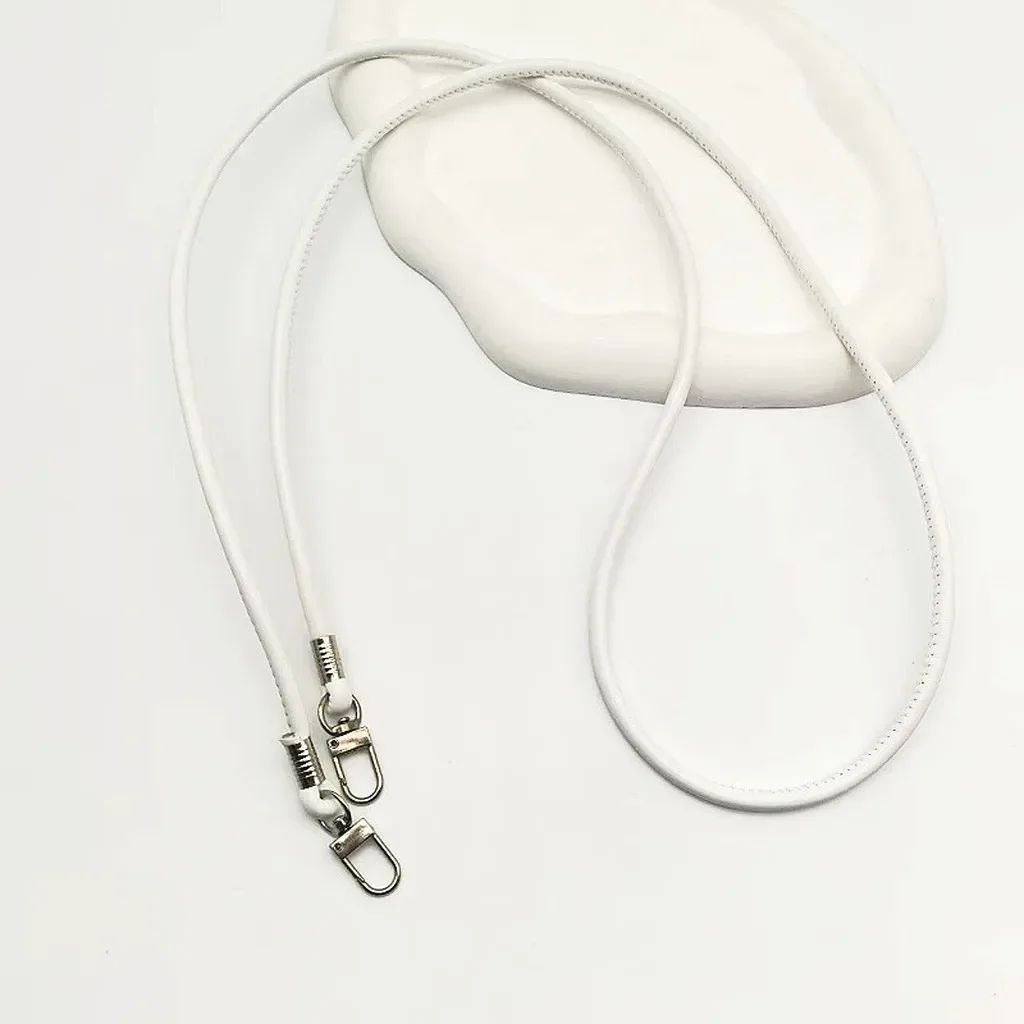 nouvelle sangle de remplacement fine et ronde en cuir pu, couleur unie, pour sac bandoulière ou croisé, longue de 120 cm, accessoire cordon de téléphone