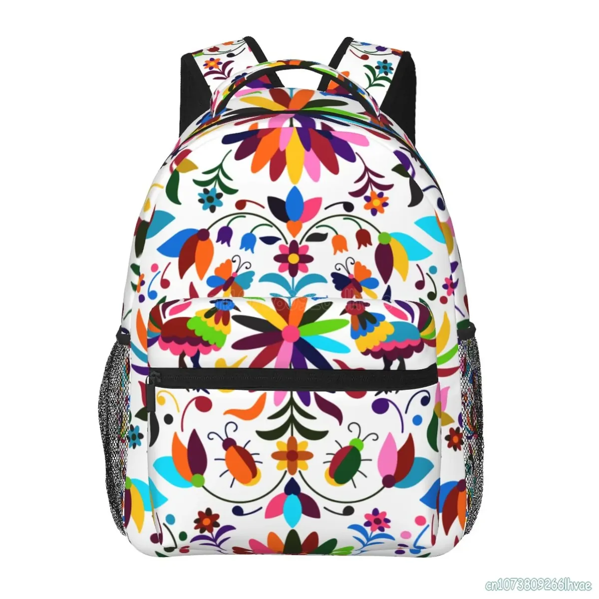 sacs à dos à fleurs mexicaines, motif ethnique, personnalisés, légers, décontractés, pour ordinateur portable, randonnée, salle de sport, voyage, sac à dos pour femmes