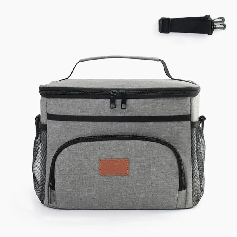 sac à dos isotherme grande capacité anti-fuite pour pique-nique, sac de rangement extérieur chaud et froid, sac à bandoulière