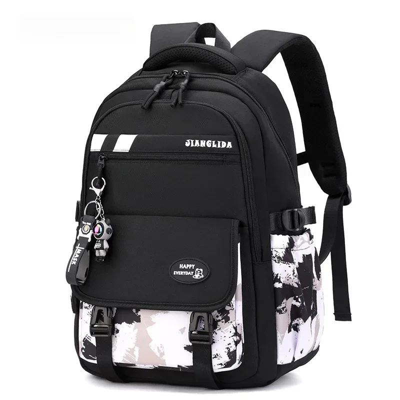 sac à dos de voyage léger grande capacité pour enfants, adolescents et collégiens, noir