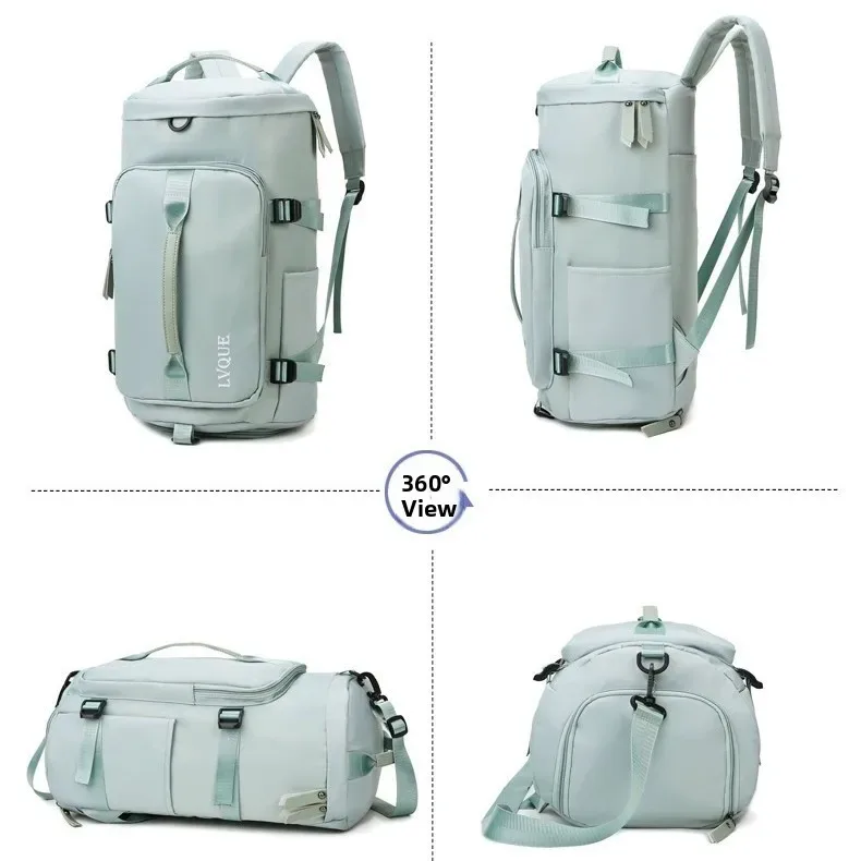 sac de voyage grande capacité, sac de sport multifonctionnel, sac de fitness imperméable, sac à main, sac à bandoulière double, sac à bagages en tissu oxford