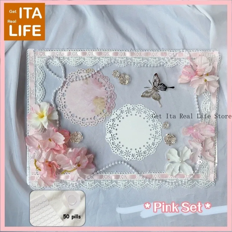kits de décoration pour sac ita avec rosettes rouges, accessoires pour sac ita pour femmes, style japonais, ensemble de fleurs pour sac à dos ita anime pour filles h337