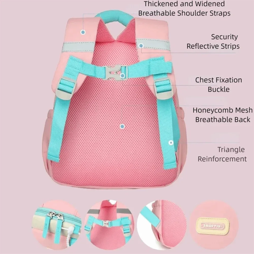 sac à dos léger pour la maternelle, bretelles réglables, imperméable, mignon, fermeture éclair, confortable pour enfants