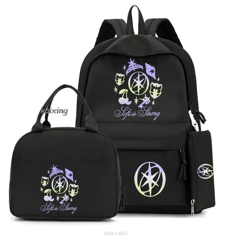 sac dos oxford université animaux dessin anime blanc bleu rose poignée amovible pliable extensible grande capacité doublure nylon
