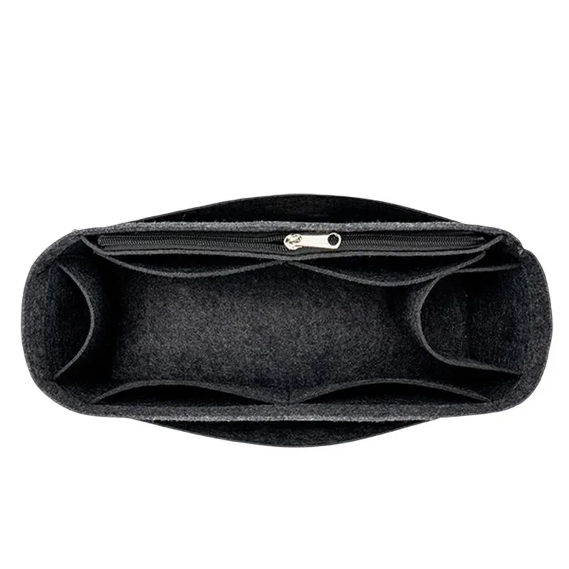 organisateur de sac à main en feutre polyester anti-affaissement, insert de forme pour sac à bandoulière et sac de transport, avec compartiments de rangement