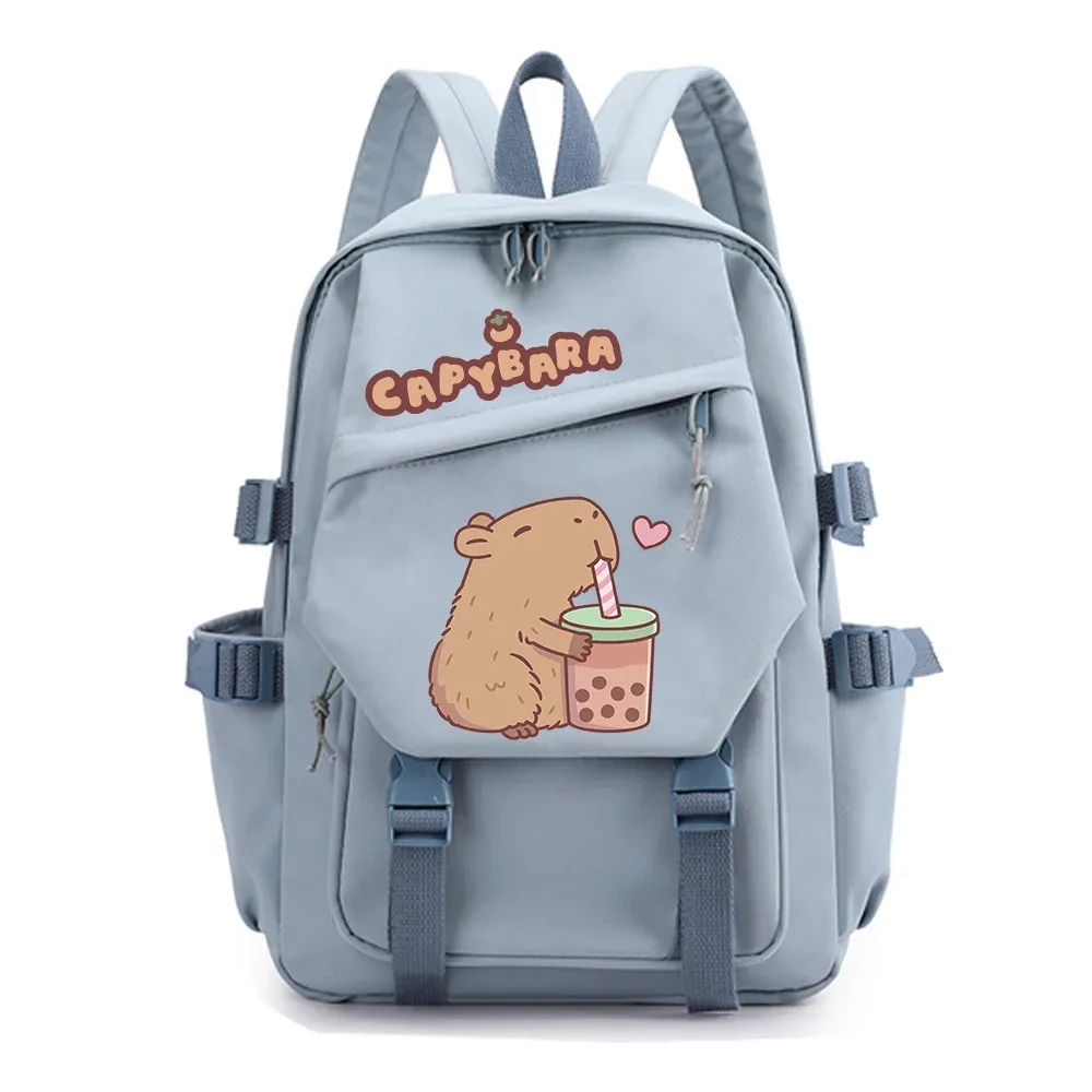 nouveau sac à dos capybara pour la saison de rentrée scolaire, unisexe, pour étudiants, voyage, étude, sac à dos scolaire à double bretelle
