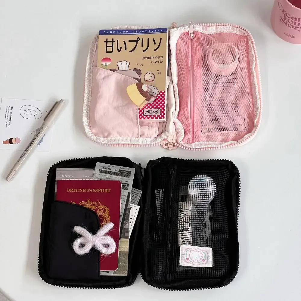 porte-cartes portable en pu, étui de passeport ultra-fin, porte-passeport, porte-billets, étui à cartes, portefeuille de voyage pour femmes